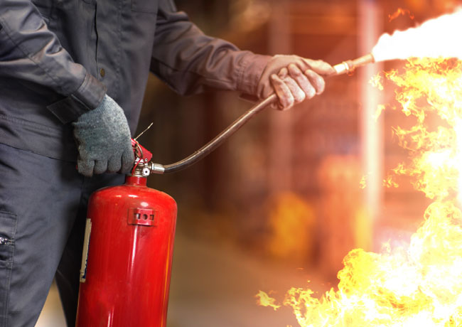 Using a Portable Fire Extinguisher Using a Portable Fire Extinguisher