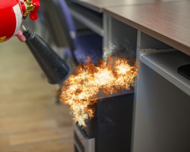 Using a Badger Portable Fire Extinguisher Using a Badger Portable Fire Extinguisher